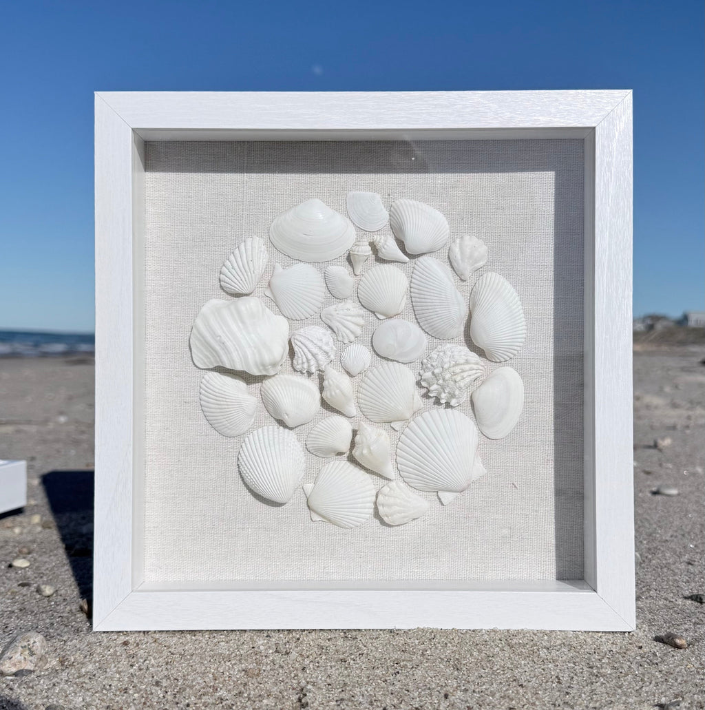 White Seashell Mosaic 9x9