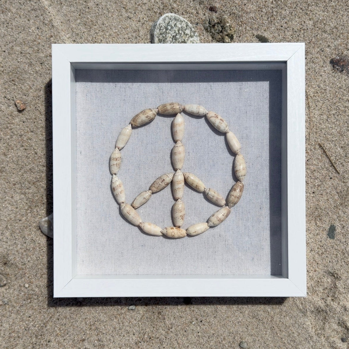 Seashell Peace Sign Wall Art