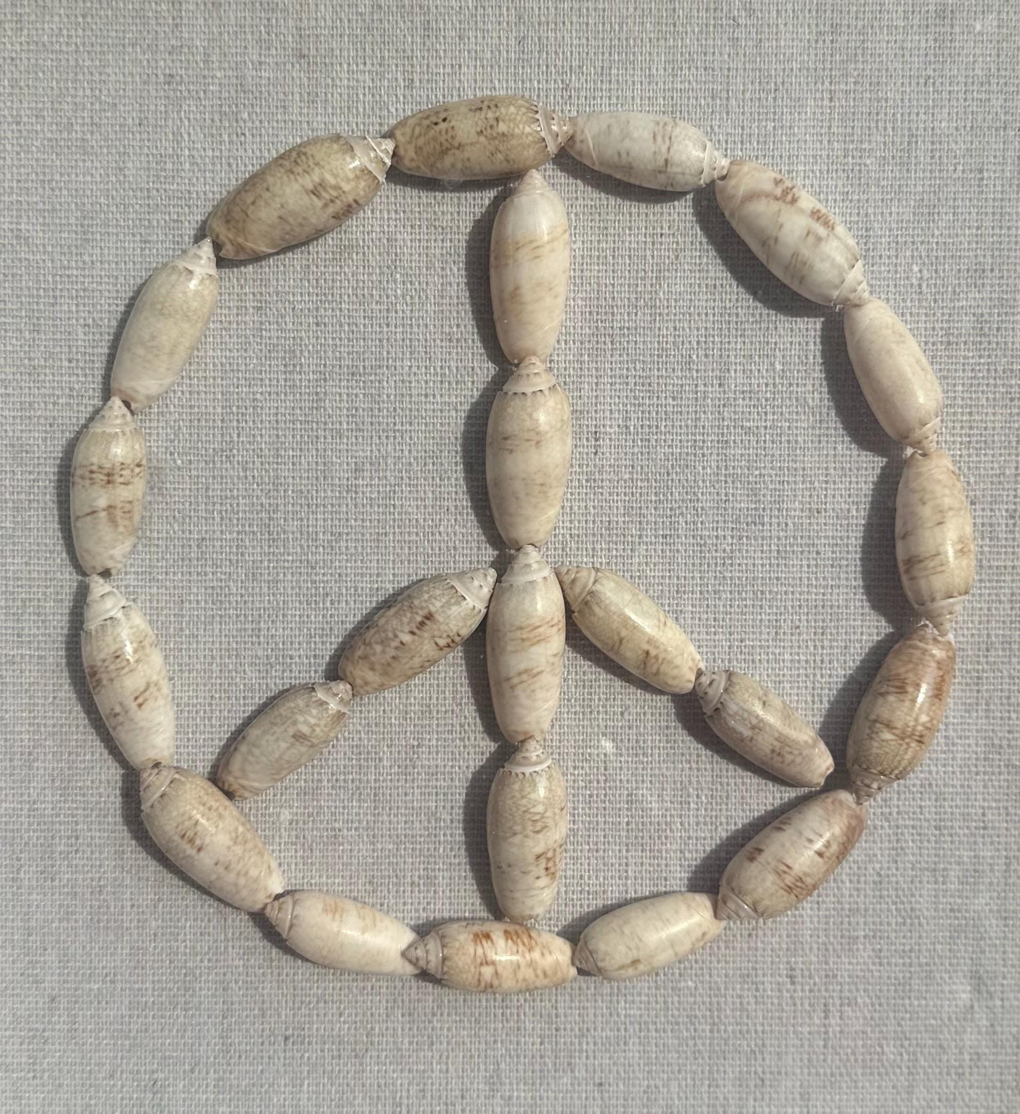 Seashell Peace Sign Wall Art