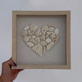 Coral Heart Shadowbox - Handmade Coastal Wall Art